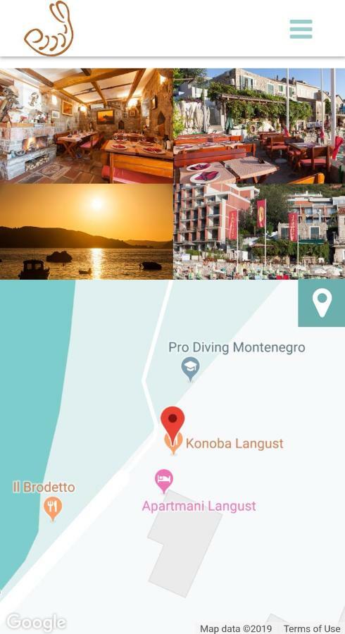 Langust - Free Parking Lägenhet Sveti Stefan Exteriör bild
